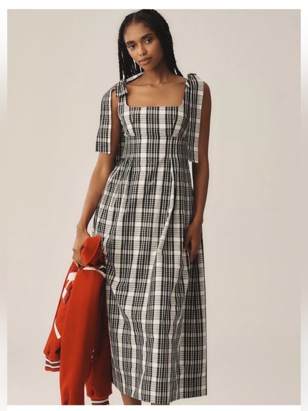 Anthropologie Maeve Square Neck Midi Dress